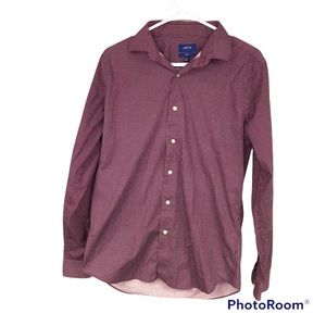 Apt.9 Patterned Medium Dress Shirt Slim Fit